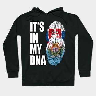 Slovak And Sammarinese Vintage Heritage DNA Flag Hoodie